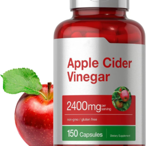 2400mg 150 Count Non-GMO Gluten Free ACV Capsules for Adult Gut Wellness-100% Pure