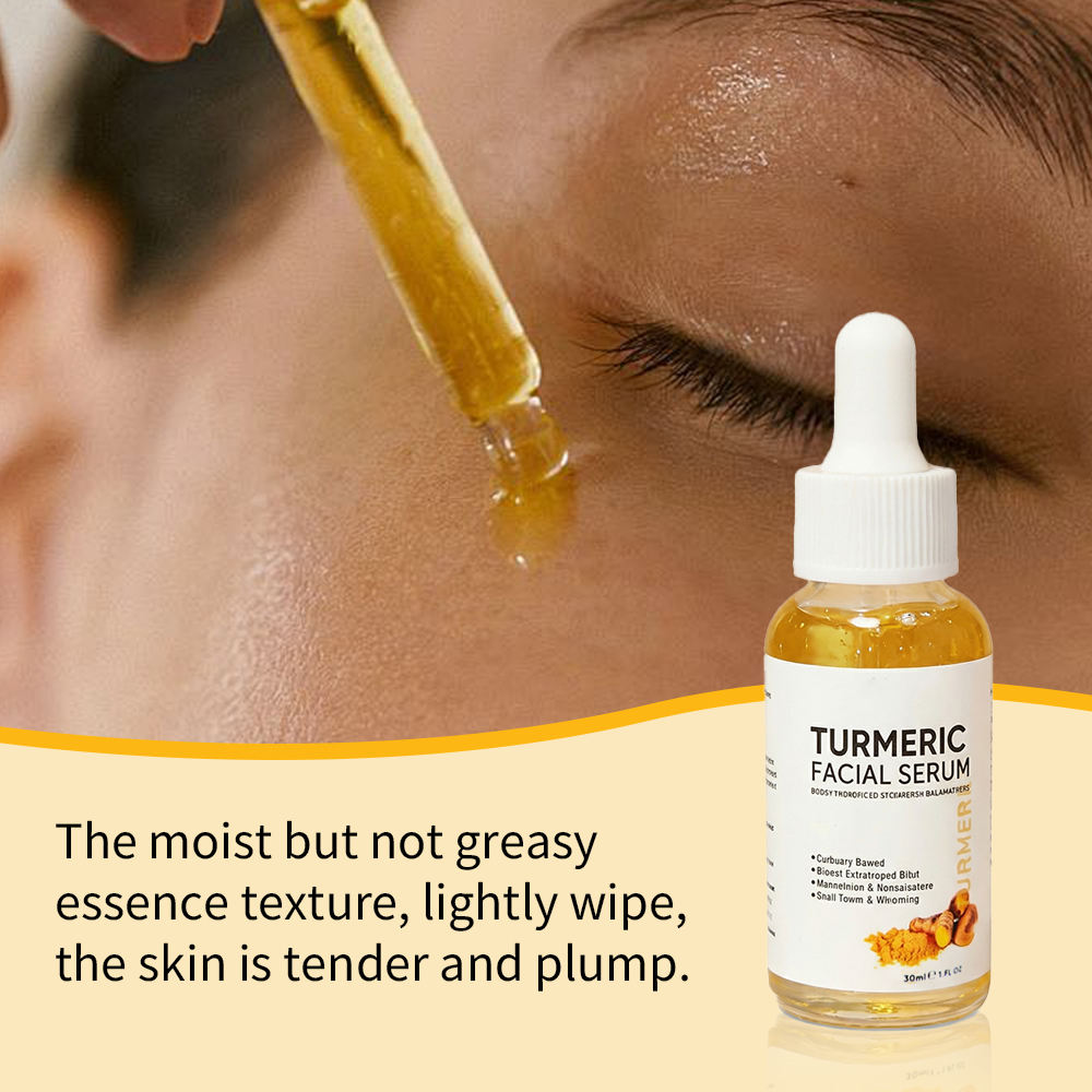 Turmeric Niacinamide Vitamin E Anti-Acne Exfoliator Whitening Liquid Face Serum for Skin Care Private Label - Image 5