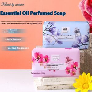 Alternative view of 200g Goat Milk Lavender Essential Oil Soap Whitening Mite Acne Removal Quality Acne Natural Essential Oil Soap