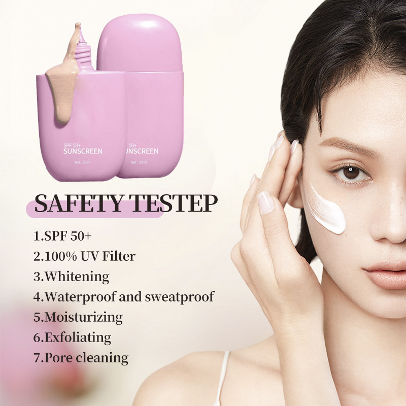 Manufacturer's Wholesale Organic Sunscreen Summer UV Protection SPF50+ Moisturizing Facial Body Isolation Cream with SPF50+ - Image 4