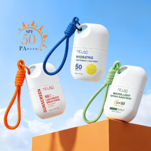 OEM Feather-light Hydrating Sunscreen Serum SPF 50 Hyaluronic Acid Panthenol Daily UV Shield Skincare-infused Sunblock