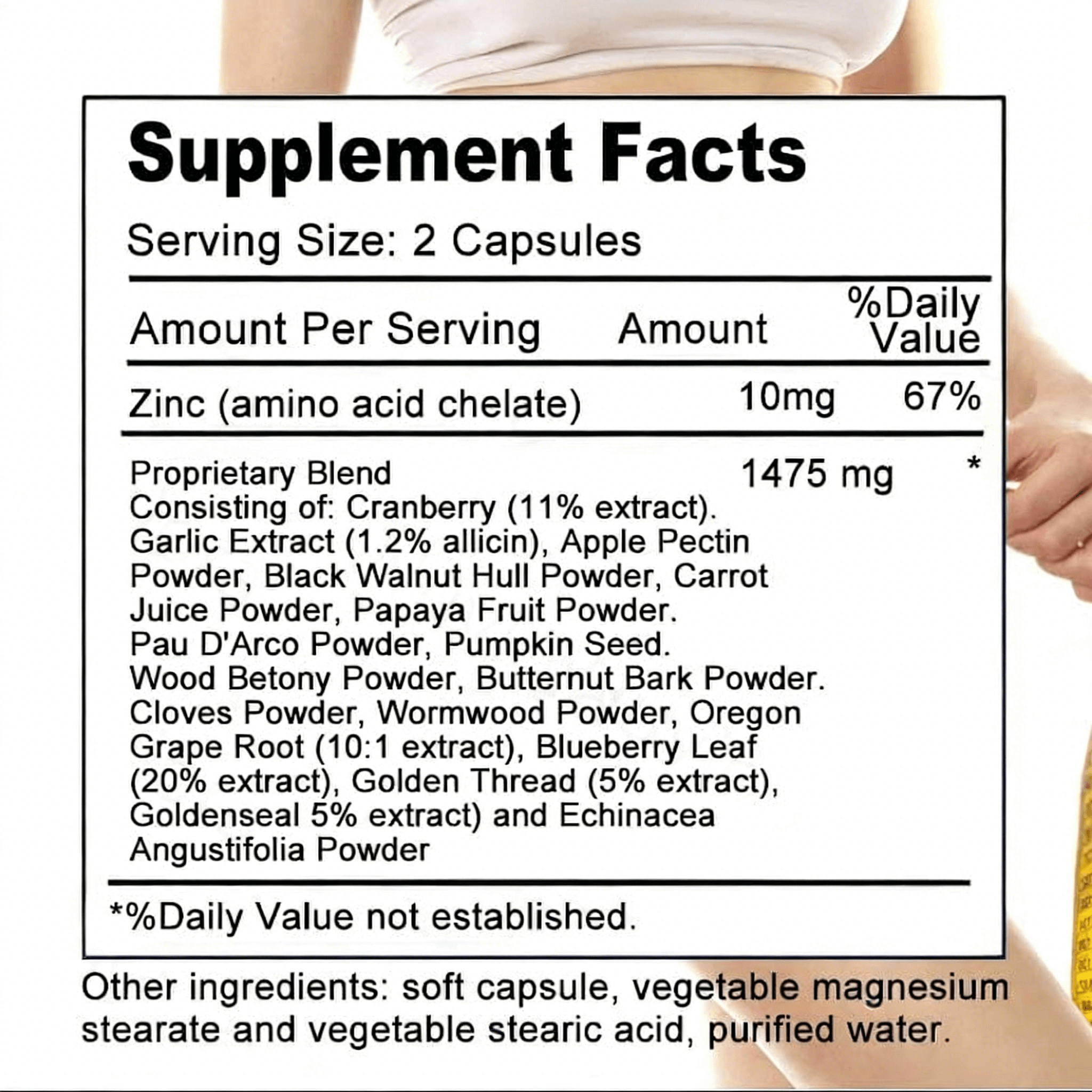 Parasite Detox Complex Capsules Intestinal Cleanse Support Anti Parasite Immune Support Supplement for Adults OEM ODM - Image 3