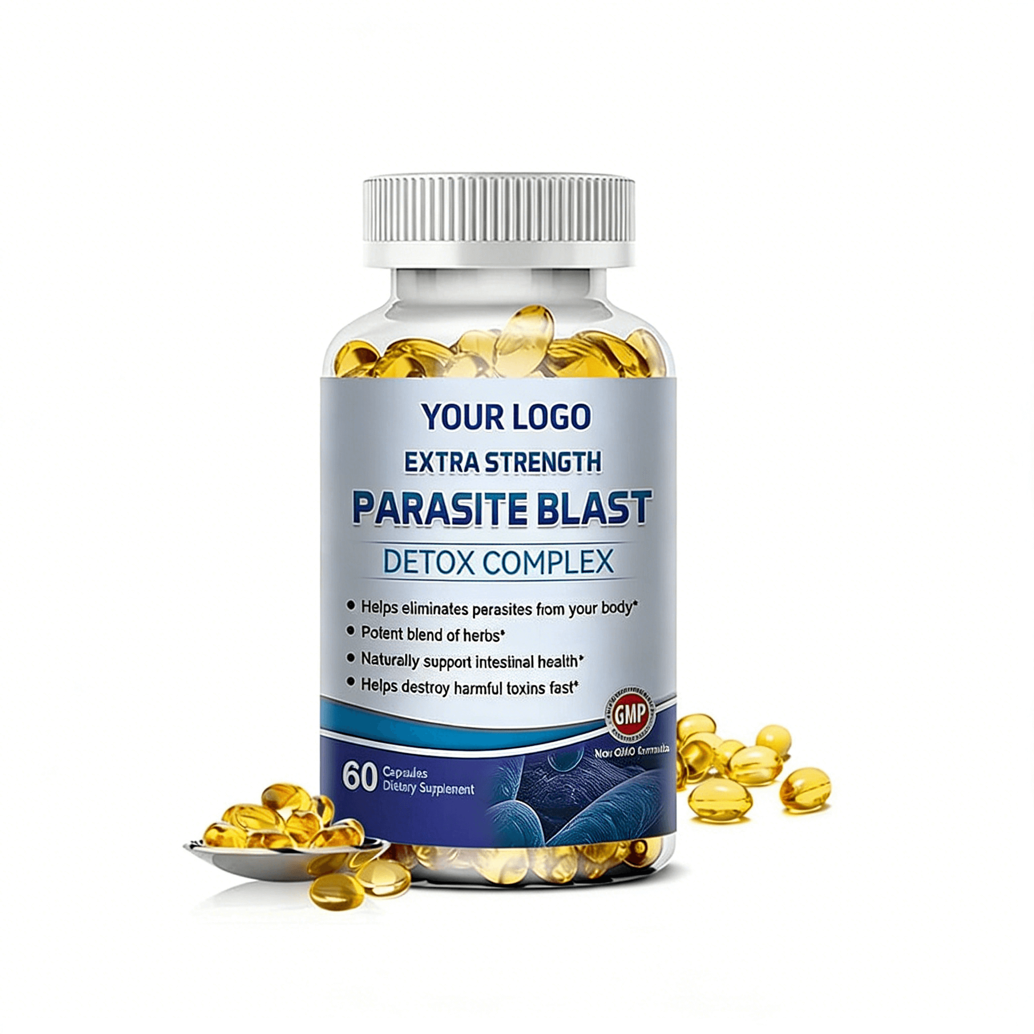 Parasite Detox Complex Capsules Intestinal Cleanse Support Anti Parasite Immune Support Supplement for Adults OEM ODM