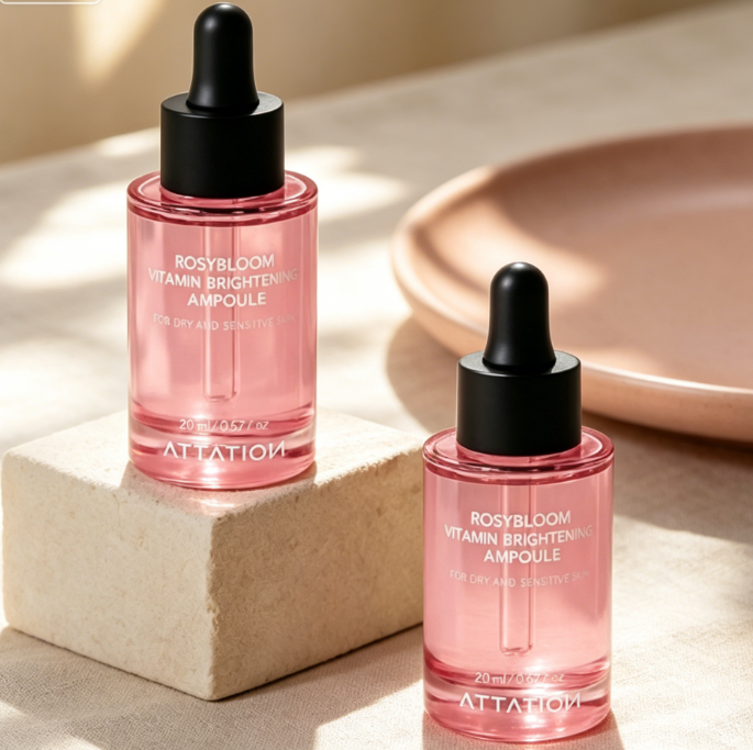 ATTATION Dark Spot Corrector Ampoule Vitamin C Brightening Facial Ampoule Korean Tone Correction Glow Serum Daily - Image 3