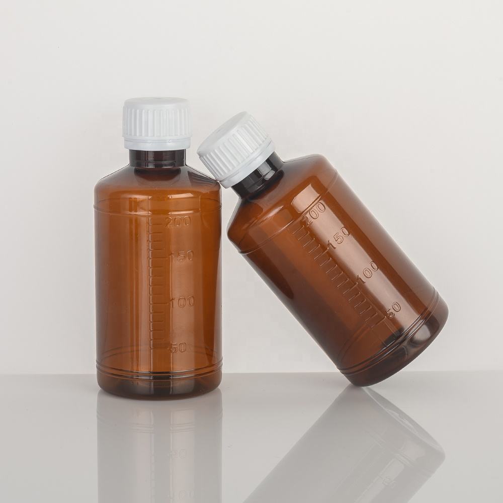Wholesale High Quality 200ml Cough Syrup Medicine Medicine Packing Bottle PET Plastic Liquid Bottles with Anti-theft Cover - Image 5