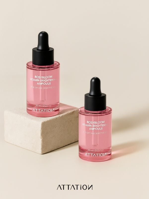 ATTATION Dark Spot Corrector Ampoule Vitamin C Brightening Facial Ampoule Korean Tone Correction Glow Serum Daily