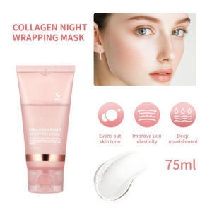 Hot Sale Collagen Face Mask Face Cream Night Wrapping Peel-off Hydrolyzed Mask Moisturizing Jelly Skin Care Cosmetic Collagen