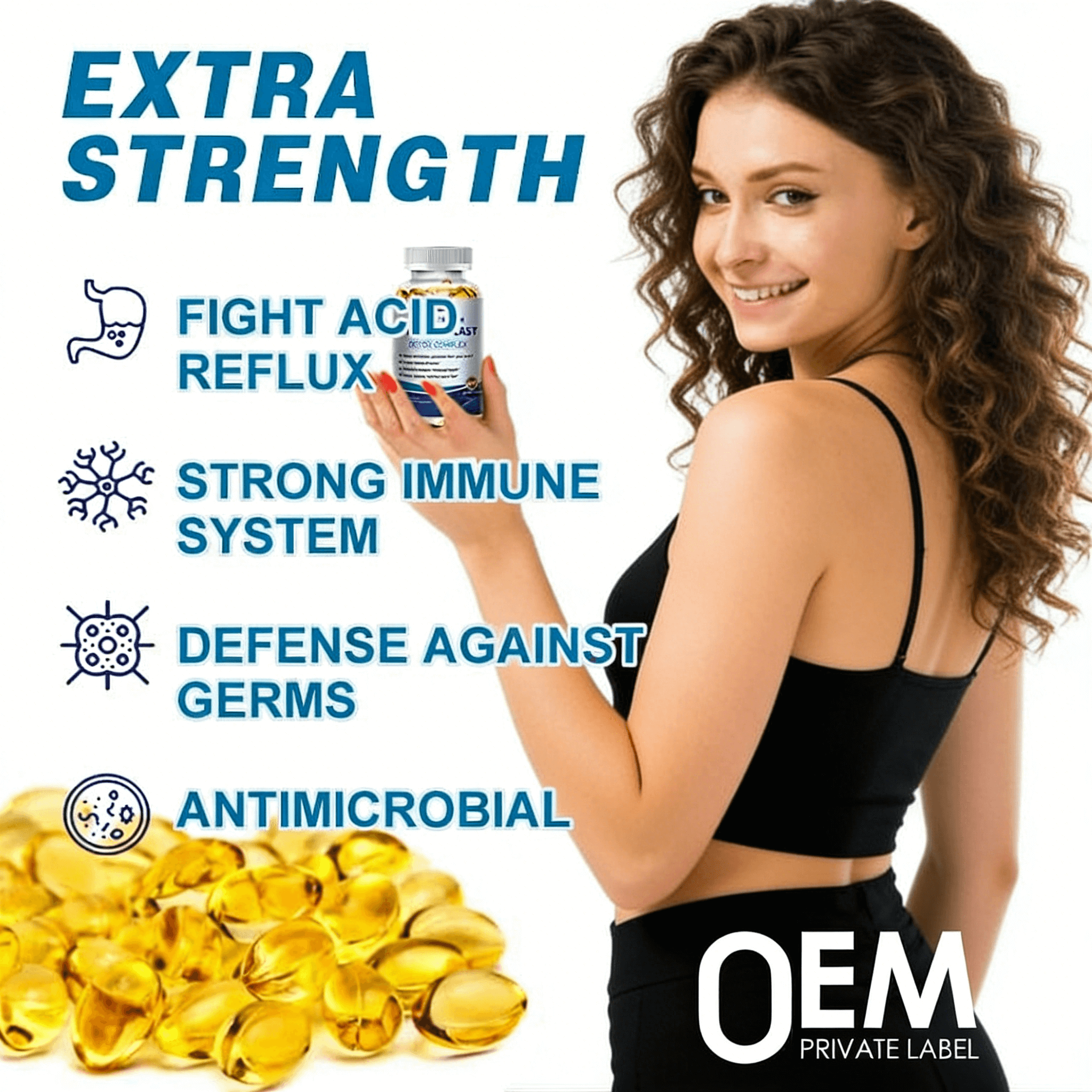 Parasite Detox Complex Capsules Intestinal Cleanse Support Anti Parasite Immune Support Supplement for Adults OEM ODM - Image 4