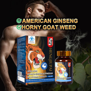 Alternative view of 100% Purely Natural Wild American Ginseng and Epimedium Herbal Extract Multivitamin Capsules for Male Sexual Enhancement