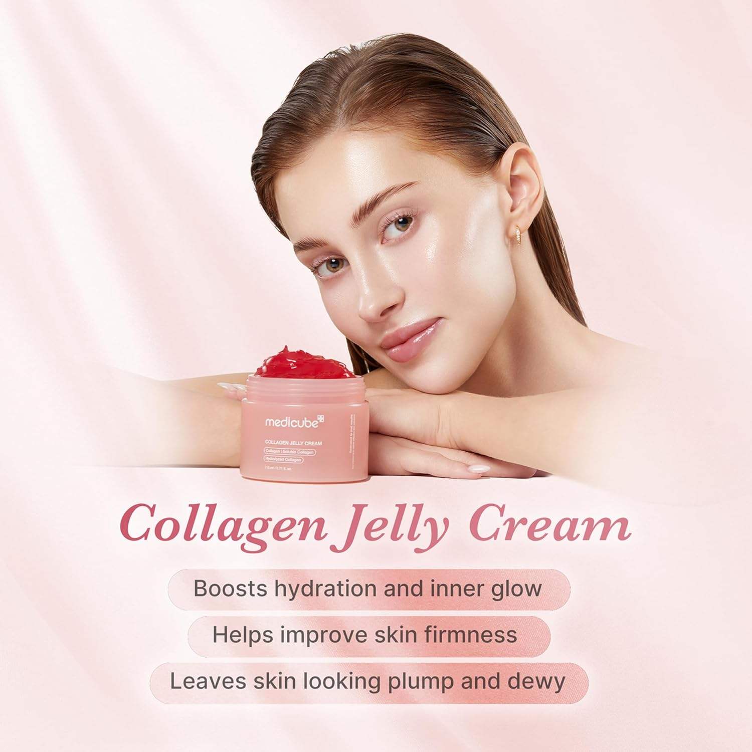 Moisturizing Jelly Cream with Collagen and Niacinamide for Hydrated, Glowing Skin - Image 4